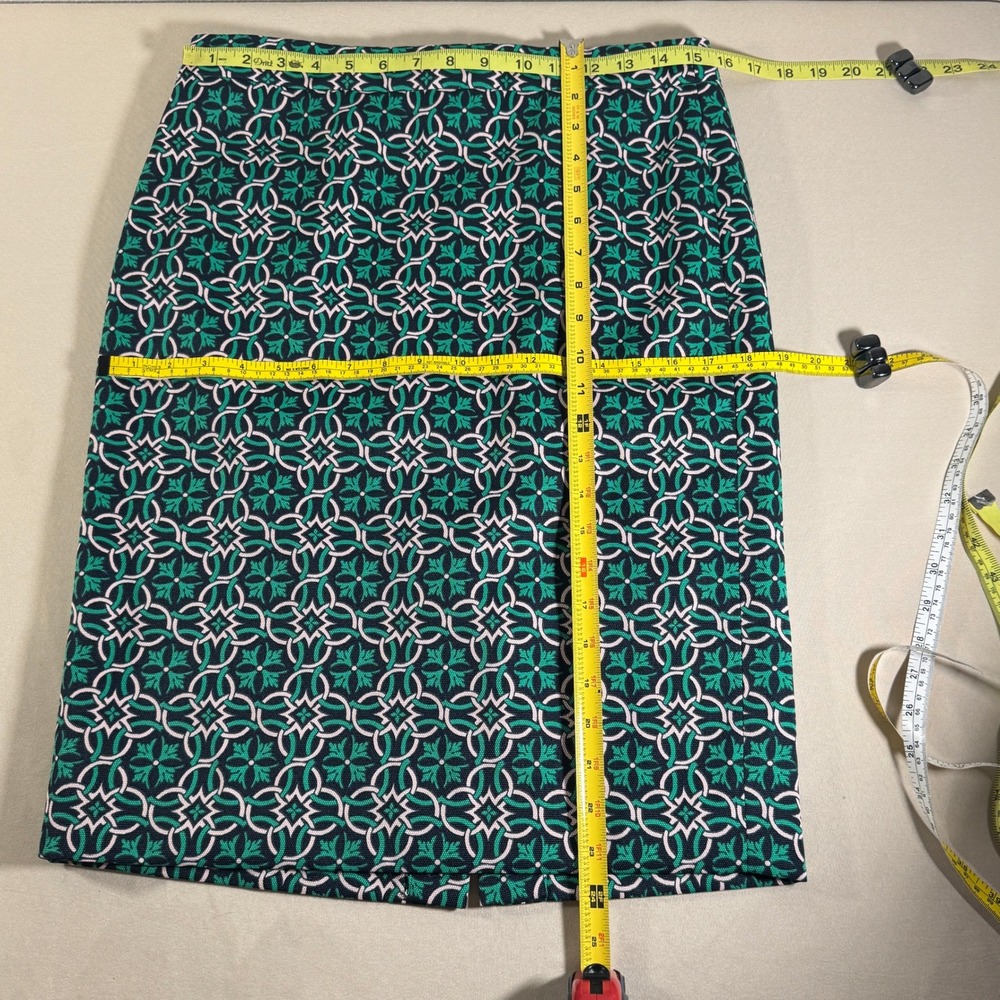 J. Crew Lattice Medallion Celtic Link High Waist Pencil Skirt Size 6 NWT Classic - Picture 11 of 11